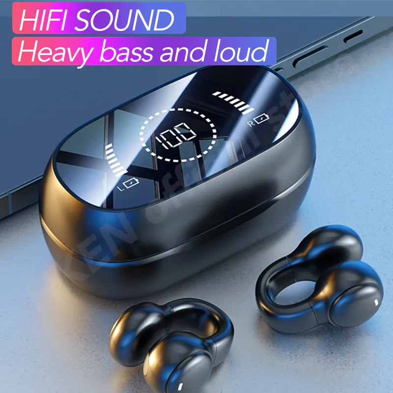 High Quality Bone Conduction Wireless Headphones Bluetooth Gaming Headsets Noise Canceling Sport Earphones for xiaomi iphone, Ships From - CHINA