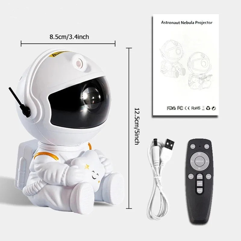 Galaxy Star Projector LED Night Light Starry Sky Astronaut Porjectors Lamp For Decoration Bedroom Home Decorative