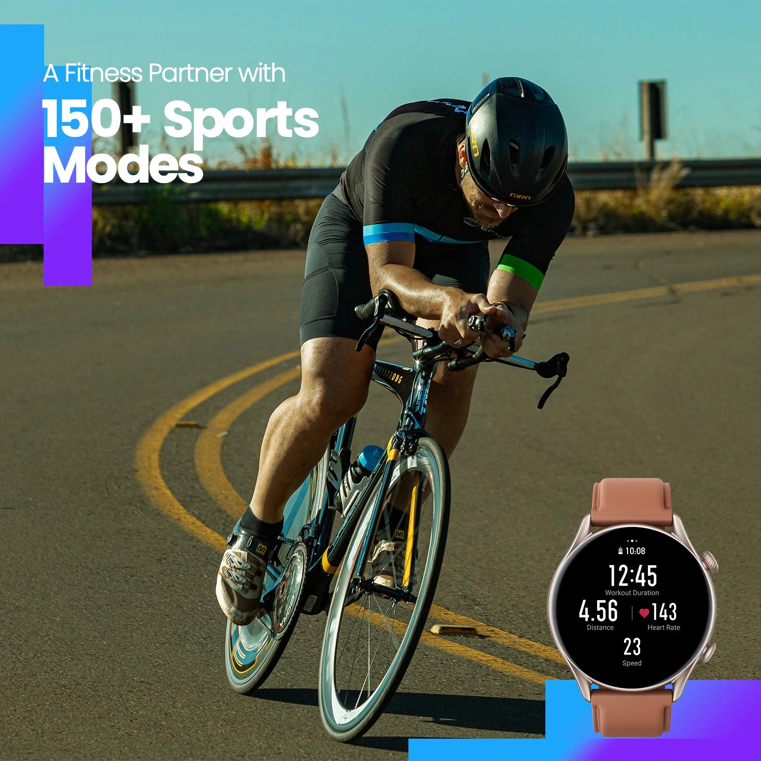 Amazfit GTR 3 Pro GTR3 Pro GTR-3 Pro 46mm Smartwatch AMOLED Display Zepp OS App 12-day Battery Life Watch for Andriod