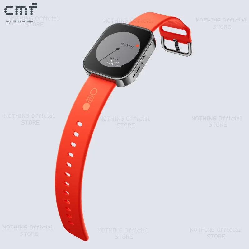 Global Version CMF by Nothing Watch Pro 1.96" AMOLED Bluetooth 5.3 BT Calls with AI Noise Reduction GPS Smartwatch CMF watch Pro