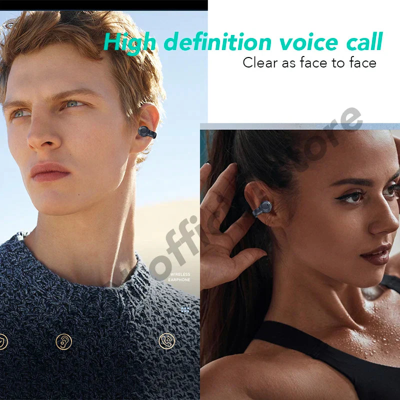 High Quality Bone Conduction Wireless Headphones Bluetooth Gaming Headsets Noise Canceling Sport Earphones for xiaomi iphone, Ships From - CHINA