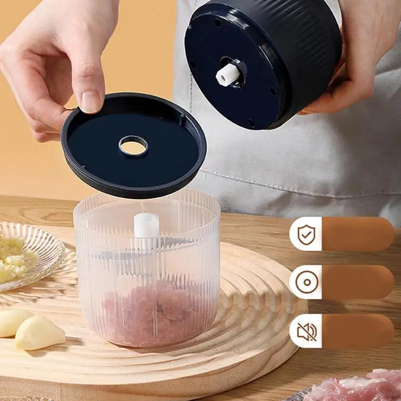 Electric Food Chopper Garlic Crusher Meat Grinder Mini Garlic Press Vegetable Chopper Masher Machine USB Kitchen Gadgets new