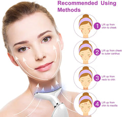 EMS Face Massager Neck Facial Lifting Machine Reduce Double Chin Anti Wrinkle Skin Tightening Tools