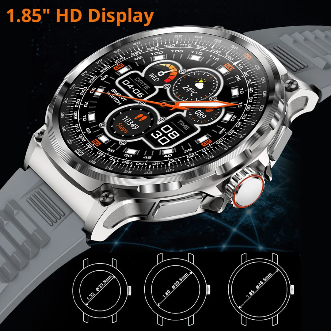 COLMI V69 1.85" Ultra HD Display Smartwatch Men 710 mAh Large Battery, 400+ Watch Faces Smart Watch For Android iOS Phone