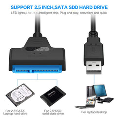 High-Speed USB SATA Cable External Hard Disk Reader 2.5 HDD SSD Hard Drive Adapter 22cm/35cm/50cm USB 3.0