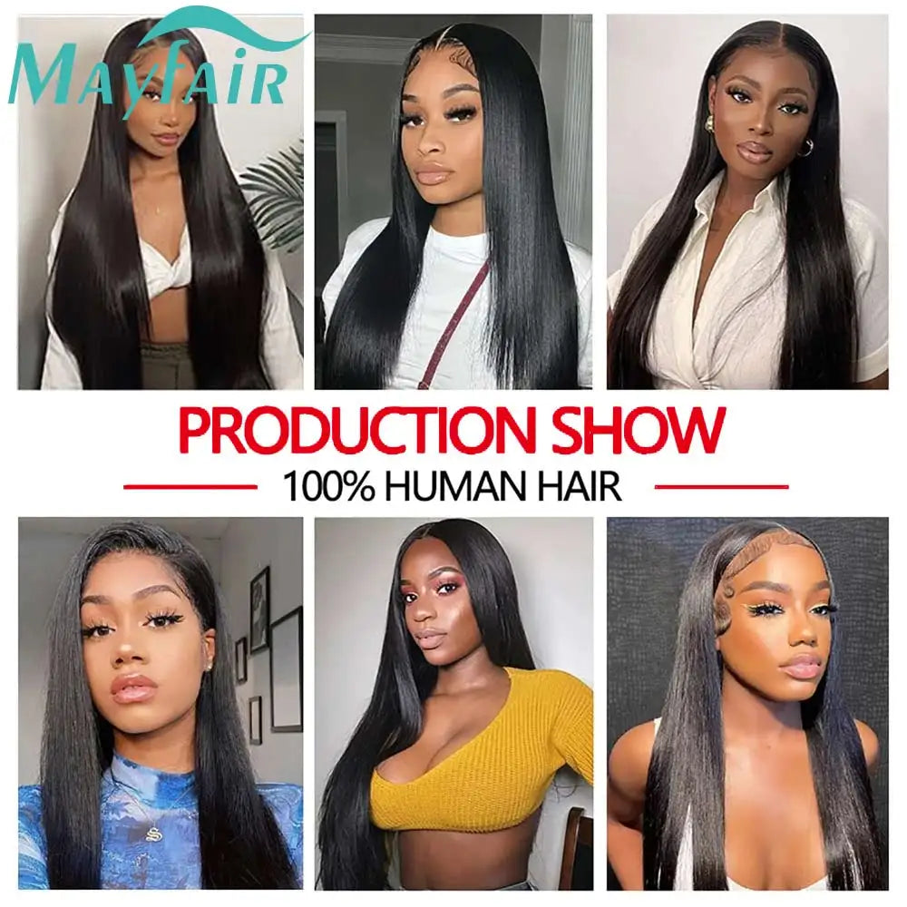 Mayfair Straight Human Hair Bundles 1/3/4 Pieces Natural Black Cheap Human Hair Extensions 8-30 Inch Vendors Wholesale Hair