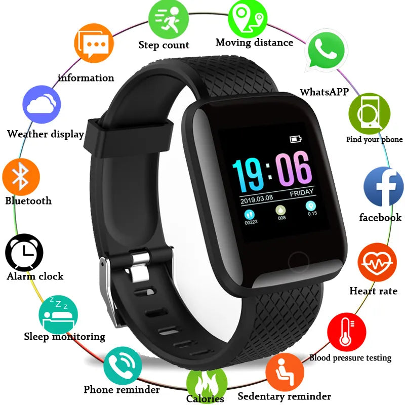 D13 Smart Watch Blood Pressure and Heart Rate Monitor Fitness Tracker Smartwatch Waterproof Sport For Android IOS