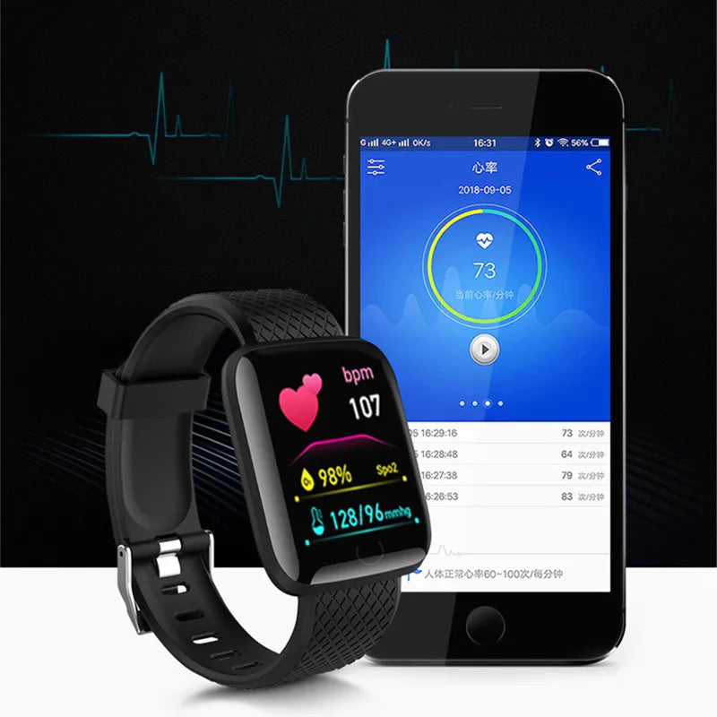 D13 Smart Watch Blood Pressure and Heart Rate Monitor Fitness Tracker Smartwatch Waterproof Sport For Android IOS