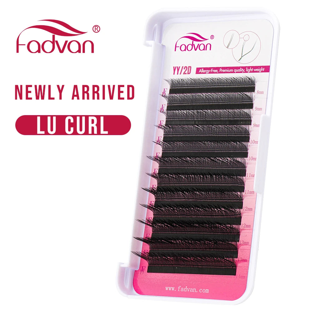 FADVAN YY Shape Lashes 0.05/0.07 Faux Mink C/D/DD/L/LU 8-15mm Natural Soft Brazilian Eyelash Premade Volume Fan Lashes Extension