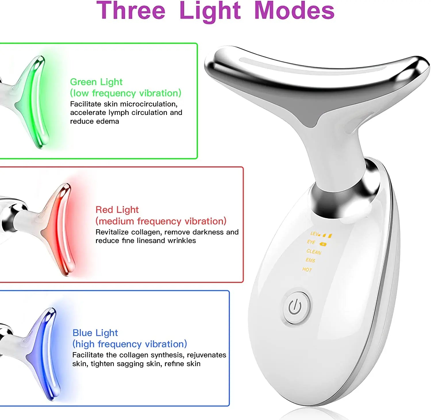 EMS Face Massager Neck Facial Lifting Machine Reduce Double Chin Anti Wrinkle Skin Tightening Tools